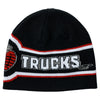 THUNDER OG GRENADE SKULLY BEANIE BLACK / RED / SILVER