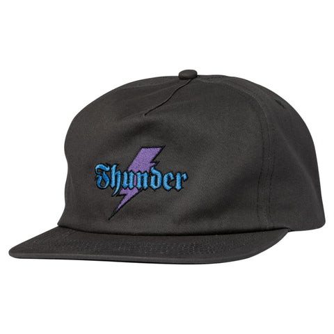 THUNDER BOLT SCRIPT SNAPBACK CHARCOAL