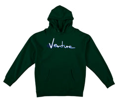 VENTURE '92 HOOD DARK GREEN w/ WHITE, BLUE & NAVY PRINT