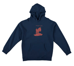 THERE MY PET HOOD NAVY w/ RED & BLACK PRINT