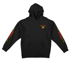 ANTIHERO SUPERPOWER 18 HOOD BLACK w/ MULTICOLOR PRINTS