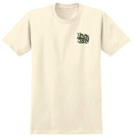 ANTIHERO CASCADE TEE CREAM w/ MULTICOLOR PRINT