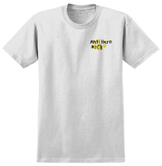 ANTIHERO EXPRESSIONS BONGO TEE WHITE w/ MULTICOLOR PRINTS