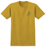 ANTIHERO EXPRESSIONS SUN TEE MUSTARD w/ OCEAN BLUE PRINTS