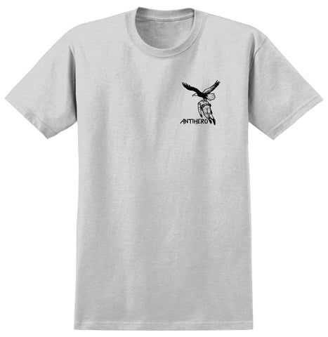 ANTIHERO LIBERTAD TEE ASH GREY w/ MULTICOLOR PRINT