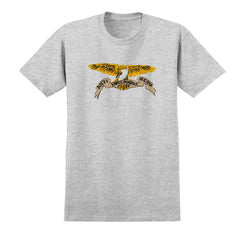 ANTIHERO KENJI EAGLE TEE HEATHER GREY / MULTICOLOR