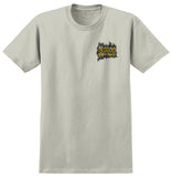 ANTIHERO MEDIEVAL TEE HEATHER CREME w/ BLACK & GOLDEN YELLOW PRINTS