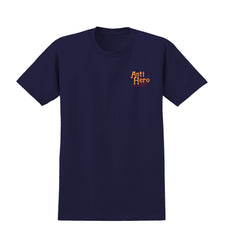 ANTIHERO HOMERS TEE NAVY w/ MULTI COLOR PRINTS