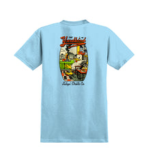 ANTIHERO JALOPI YARDBIRD TEE HEATHER LIGHT BLUE