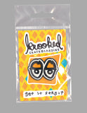 KROOKED EYES LAPEL PIN BLACK / WHITE