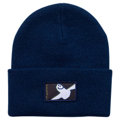 KROOKED BURD CUFF BEANIE NAVY