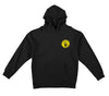 KROOKED X QUARTERSNACKS SNACKMAN HOOD BLACK w/ MULTICOLOR PRINTS