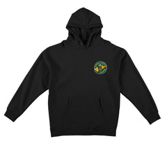 KROOKED X QUARTERSNACKS SNACKMAN HOOD BLACK w/ MULTICOLOR PRINTS