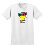 KROOKED MOLTI DEMETIONAL TEE WHITE w/ MULTICOLOR PRINT