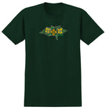 KROOKED FLOWERS TEE FOREST