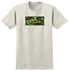 KROOKED KAMO TEE CREAM w/ MULTI COLOR PRINT