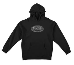 REAL BARBED OVAL HOOD BLACK