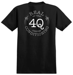 REAL 4Q CATHEDRAL TEE BLACK / WHITE / GREY
