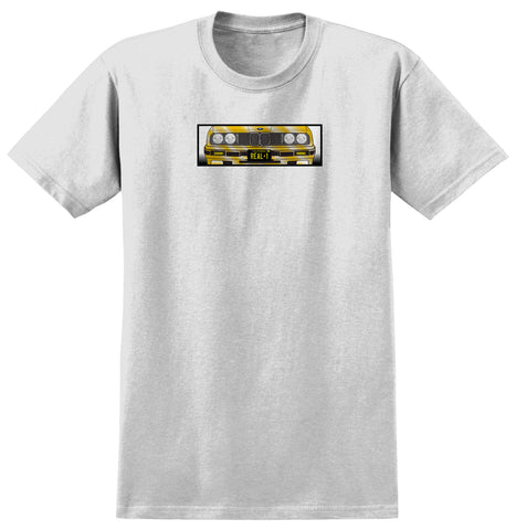REAL GRILLE TEE WHITE w/ GOLD GRILLE