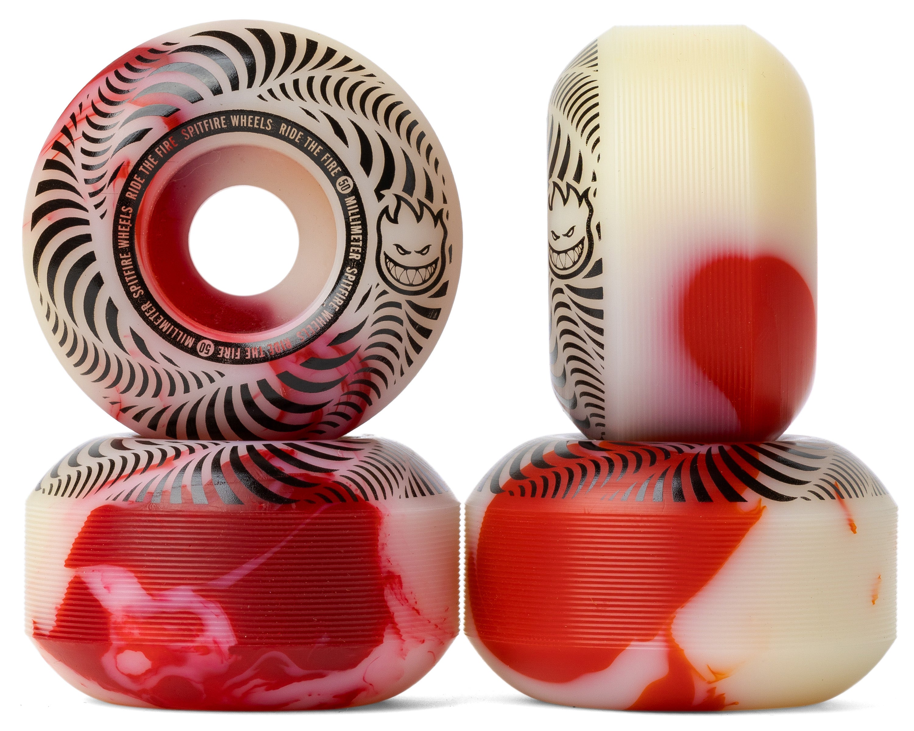 SPITFIRE FLASHPOINT CLASSIC RED / WHITE SWIRL – DLXSF