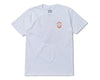 SPITFIRE FLAMED FILL SWIRL TEE WHITE w/ MULTICOLOR PRINTS