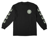 SPITFIRE DEATHMASK CLASSIC L/S TEE BLACK w/ GLOW PRINTS