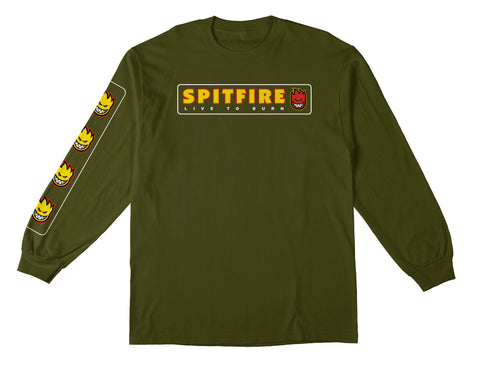 SPITFIRE LTB SLEEVE L/S TEE MILITARY GREEN