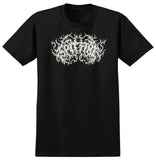 SPITFIRE DEATHMASK SCRIPT TEE BLACK / GLOW