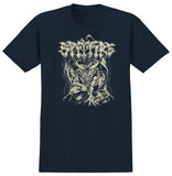 SPITFIRE DEMON REDUX TEE NAVY w/ OFF-WHITE PRINT
