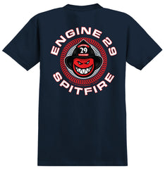 SPITFIRE X SFFD ENGINE 29 TEE NAVY w/ MULTICOLOR PRINTS