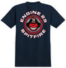 SPITFIRE X SFFD ENGINE 29 TEE NAVY w/ MULTICOLOR PRINTS