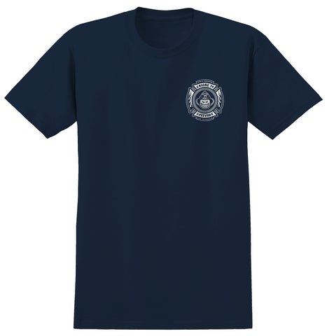 SPITFIRE X SFFD ENGINE 29 TEE NAVY w/ MULTICOLOR PRINTS