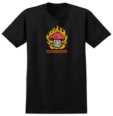 SPITFIRE SHROOM BIGHEAD TEE BLACK w/ MULTICOLOR PRINT
