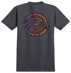 SPITFIRE SKATE LIKE A GIRL EVOLUTION SWIRL TEE SOLID CHARCOAL