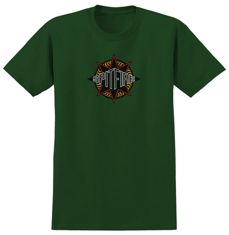 SPITFIRE SURE SHOT TEE FOREST GREEN