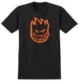 SPITFIRE CHARRED REMAINS TEE CHARCOAL w/ MULTICOLOR PRINT