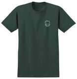SPITFIRE FLORAL CLASSIC TEE FOREST GREEN w/ MULTICOLOR PRINTS