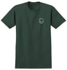 SPITFIRE FLORAL CLASSIC TEE FOREST GREEN w/ MULTICOLOR PRINTS