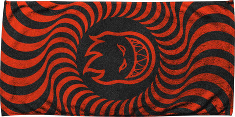 SPITFIRE BIGHEAD SWIRL II BEACH TOWEL BLACK / RED