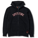 SPITFIRE TEAM LIL BIGHEAD ZIP HOOD BLACK VINTAGE WASH