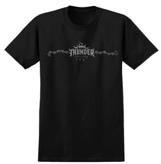 THUNDER MALICE TEE BLACK w/ WHITE & GREY PRINTS