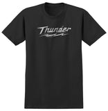 THUNDER VOLTAGE TEE CHARCOAL w/ MULTI COLOR PRINT