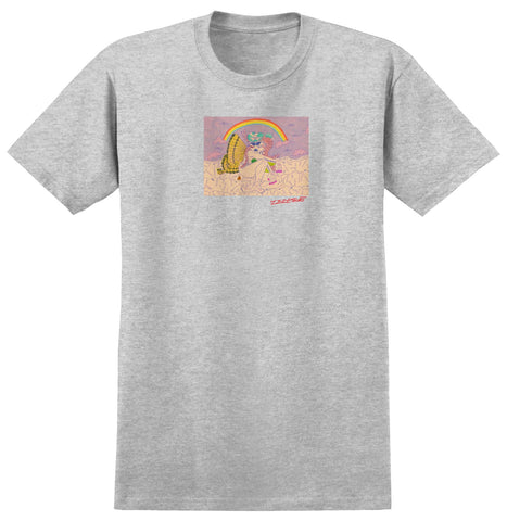 THERE HOWDY TEE HEATHER GREY / MULTICOLOR