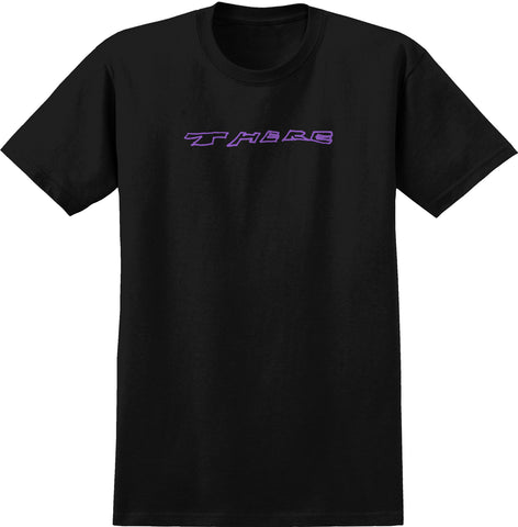 THERE SQUASHED TEE BLACK / PURPLE