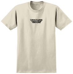 VENTURE GLOBAL TEE CREAM w/ BLACK PRINTS
