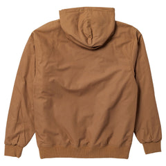 ANTIHERO BASIC EAGLE RIPSTOP HOODED JACKET BROWN / ORANGE
