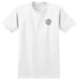 KROOKED KROOKED MG TEE WHITE w/ MULTI COLOR PRINT