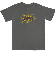 THUNDER NO MERCY SPECIALTY BODY TEE PEPPER w/ MULTI COLOR PRINT