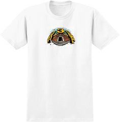 REAL 3 UP 3 DOWN TEE WHITE w/ MULTI COLOR PRINT