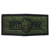 SPITFIRE LTB BIGHEAD SCRIPT BIFOLD WALLET OLIVE / BLACK
